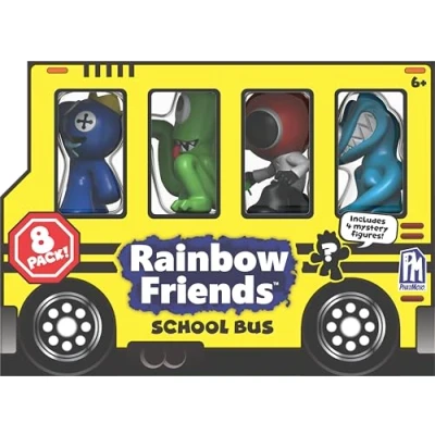 Afbeelding van Rainbow Friends Minifiguur 8 Pack Schoolbus