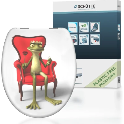 Afbeelding van Toiletbril met soft close FROG KING
