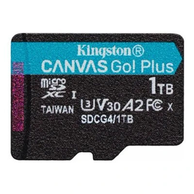 Image de Kingston Canvas Go! Plus Carte mémoire flash 1 To A2 / Video Class V30 UHS I U3 Class10 microSDXC