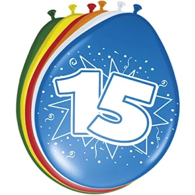 Afbeelding van Folat Ballonnen 15 jaar