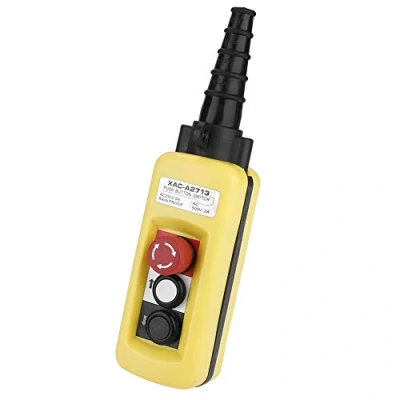 Afbeelding van Kraanschakelaar, ophanging lift controller met kettingkraan drukknop schakelaar noodstop