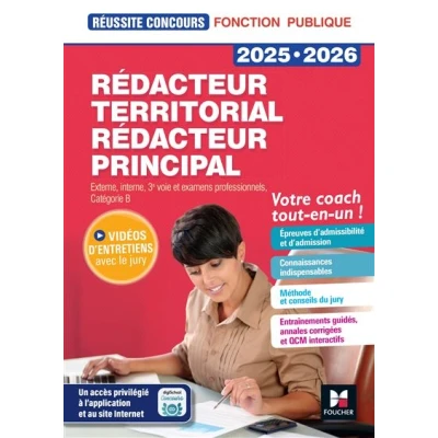 Image de Réussite Concours Rédacteur territorial/principal 2025 2026 Préparation complète