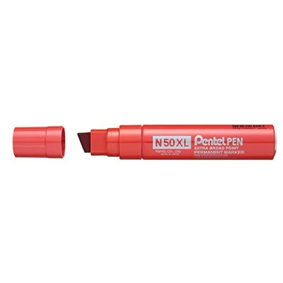 Afbeelding van Pentel permanent marker Pen N50, brede punt, rood