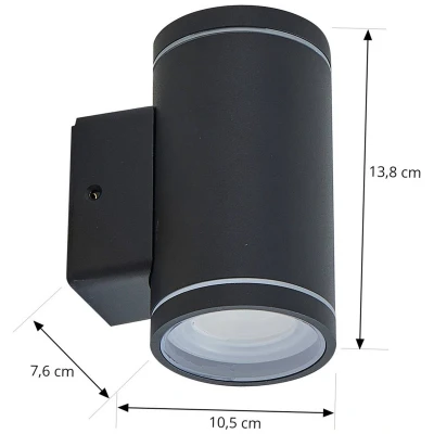 Afbeelding van Lindby Smart LED buitenwandlamp Valtin CCT RGB Tuya IP54