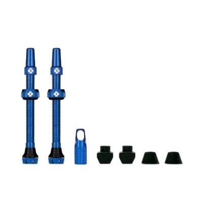 Afbeelding van Muc Off V2 Tubeless ventielset 60 mm, blauw