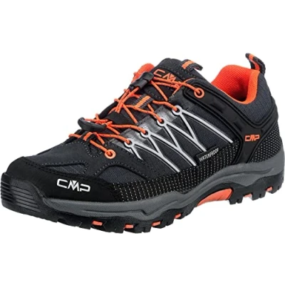 Afbeelding van CMP KIDS Rigel LOW SHOE WP Unisex Outdoorschoenen voor kinderen, Maat: 36, Antracite/flash orange Leer en textiel