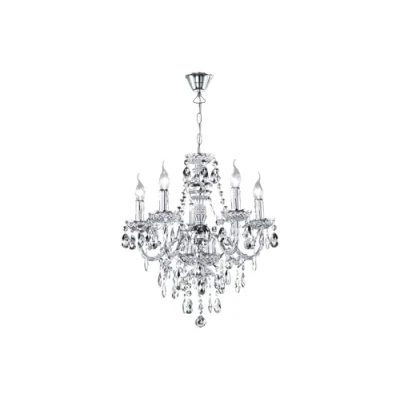 Afbeelding van REALITY LUESTER Kroonluchter Chroom excl. 5x E14 Behang D: 52 cm