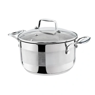 Afbeelding van Galicja Primo Inductiepan Grote inductiekookpan roestvrijstalen pan 22 cm 4,6 liter