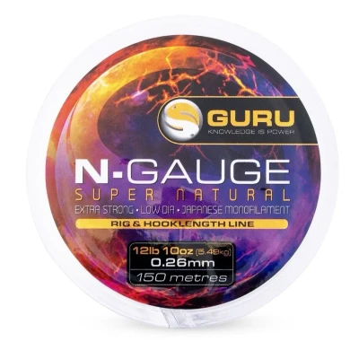 Afbeelding van Guru N Gauge Super Natural Rig &amp; Hooklength Line 150m Maat : 0.16mm