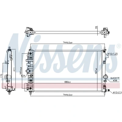 Afbeelding van Nissens Radiateur 630769