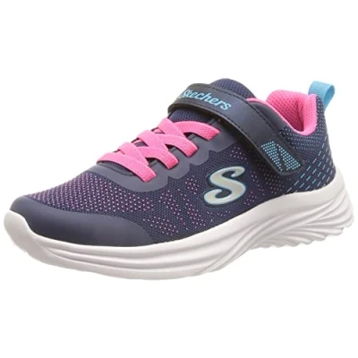 Afbeelding van Skechers Dreamy Dancer Radiant Rogue sneakers voor meisjes, Binnenkant van netstof, lichtroze, marineblauw