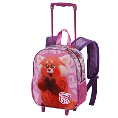 Afbeelding van KARACTERMANIA Rood Yaay 3D rugzak met wieltjes, klein, Roze, Petit Yaay, Kleine wieltjes