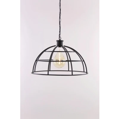 Afbeelding van Hanglamp industrieel zwart 70cm
