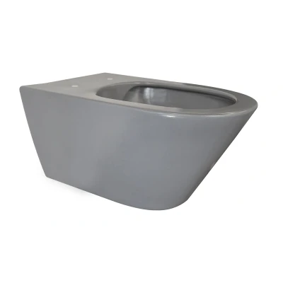 Afbeelding van Wiesbaden Stereo wandcloset rimless mat grijs