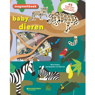 Afbeelding van Uitgeverij davidsfonds magneetboek babydieren