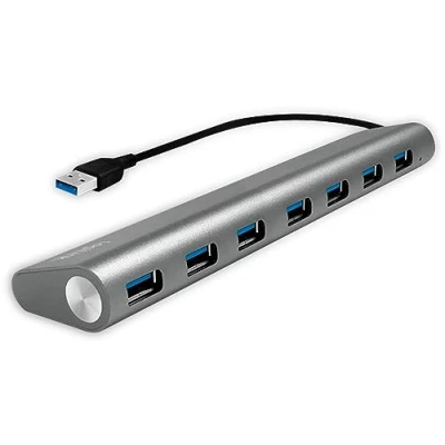 Afbeelding van LogiLink UA0308 USB 3.2 Gen 1 hub 7 poorten Grijs