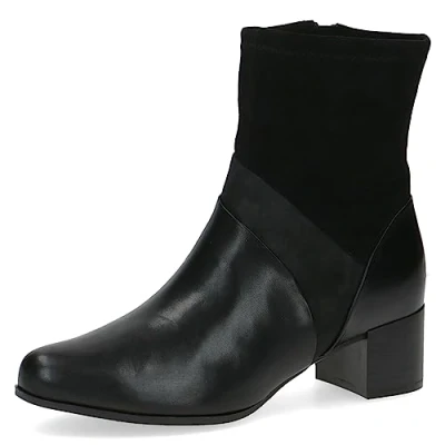 Afbeelding van CAPRICE 9 25319 41, veterlaarzen met hak voor dames, zwart/kam