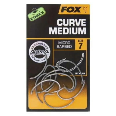 Afbeelding van Fox Edges Armapoint Curve Shank Medium Micro Barbed (10 pcs) Maat : 4