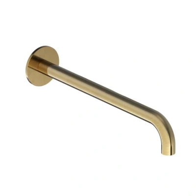 Afbeelding van HotBath Cobber Uitloop 25cm CB095 25 Geborsteld Messing