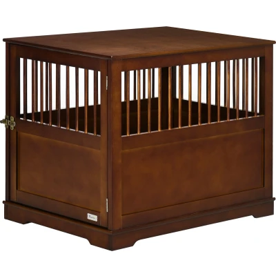 Afbeelding van PawHut Hondenkooi met een houten design D02 135V00