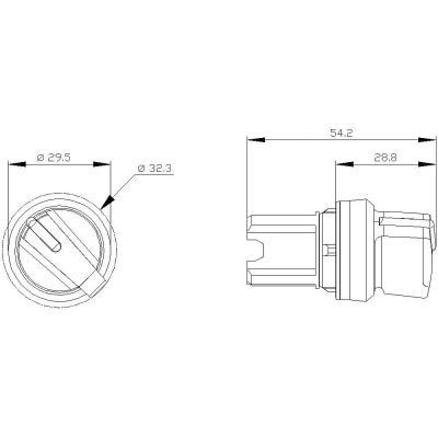 Afbeelding van Siemens 3SU10522BF100AA0 3SU1052 2BF10 0AA0 Knevelschakelaar Knevel Zwart 1 x 90 stuk(s)