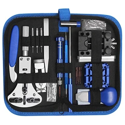 Afbeelding van LiRiQi 185 delige horlogereparatieset, professionele veerstang gereedschapsset, reparatietool, horlogeband pin gereedschapsset met draagtas