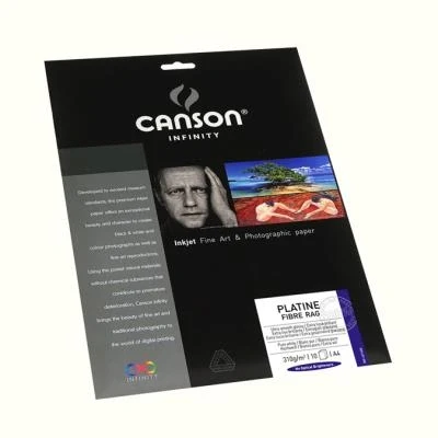 Image de Papier photo satiné Platine Fibre Rag A4 310 g/m² 10 feuilles