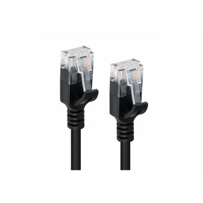 Image de MicroConnect Câble réseau RJ 45 (M) pour 1 m UTP CAT 6 sans crochet, bloqué noir