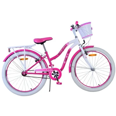 Afbeelding van Volare Lovely Kinderfiets Meisjes 24 inch Roze Twee handremmen