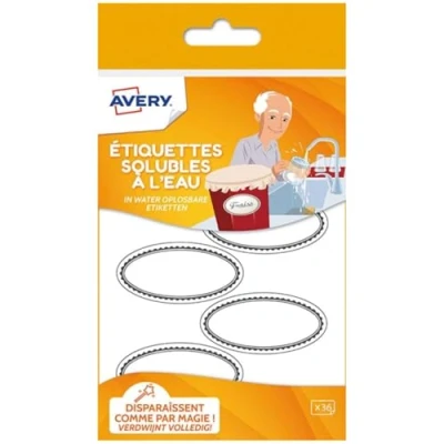 Afbeelding van Avery Set van 36 wateroplosbare etiketten voor potten