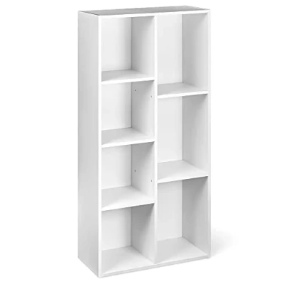 Afbeelding van Amazon Basics 7 Cube Organizer Bookcase, wit
