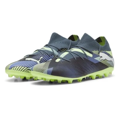 Afbeelding van Puma Future 7 Match MG Voetbalschoenen met kunststof noppen, Heren, Maat: 44.5, Gray skies/white/fizzy apple Textiel/ synthetisch
