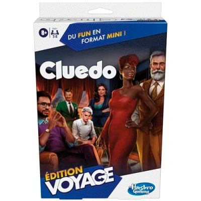 Afbeelding van Cluedo Reiseditie, draagbaar spel voor 3 6 spelers, reisspel, kinderspel, Franse versie