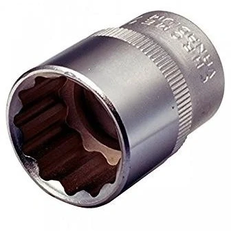 Afbeelding van KS TOOLS 911.1584 Steeksleutelelement DIN3120, ISO1174, DIN3124, ISO2725 1 24.0 Chroom vanadium staal Twaalfkant gekarteld
