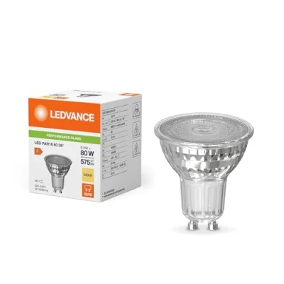 Afbeelding van Ledvance Performance LED Spot Reflector GU10 PAR16 6.9W 575lm 36D 830 Warm Wit Vervangt 80W