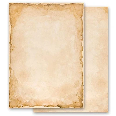Afbeelding van 100 vellen vintage oud en historisch briefpapier DIN A6 Paper Media