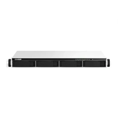 Image de QNAP TS 464eU Serveur NAS 4 Baies rack montable SATA 6Gb/s RAID 0 1 5 6 10 JBOD RAM 8 Go 2.5 Gigabit Ethernet iSCSI support 1U
