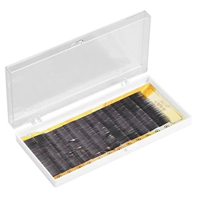 Afbeelding van 12 stuks kunstwenkbrauwverlenging, kunstmatige wenkbrauwverlenging, 3D, kunstwenkbrauwen, herbruikbaar, afzonderlijk te gebruiken, van zwarte vezel (10 mm)
