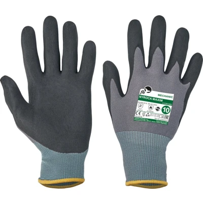 Afbeelding van Cerva Tuinhandschoen Maxim Handschoenen Zwart Grijs 10