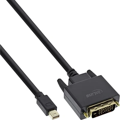 Afbeelding van Premium Mini DisplayPort 1.1a naar DVI kabel (1920 x 1200) / zwart 2 meter