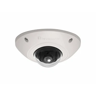 Image de LevelOne FCS 3073 Caméra de surveillance réseau dôme extérieur à l&#039;épreuve du vandalisme / résistant aux intempéries couleur (Jour et nuit) 2 MP 1920 x 1080 Focale fixe LAN 10/100 MJPEG H.264 PoE