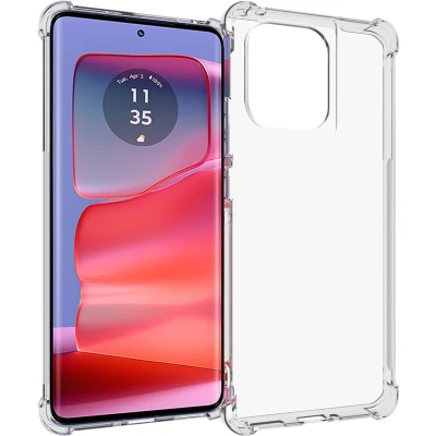 Afbeelding van iMoshion Hoesje Geschikt voor Motorola Edge 50 Pro Siliconen Shockproof Case Transparant