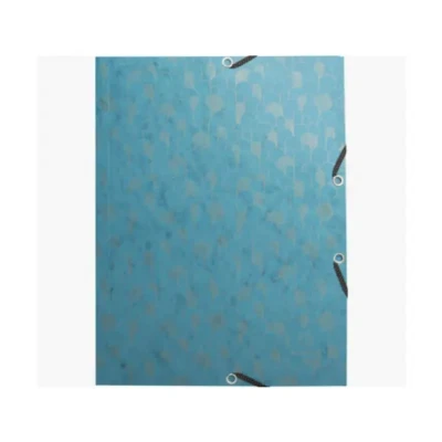 Afbeelding van Exacompta Ref. 55450E Pak van 4 elastische mappen Neo Deco 3 flapjes glanzend karton 400g/m² afmetingen 24 x 32 cm voor documenten in A4 formaat diverse kleuren