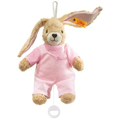 Afbeelding van Steiff Hoppel HASE Spieluhr Knuffel voor kinderen, Maat: One Size, Rosa