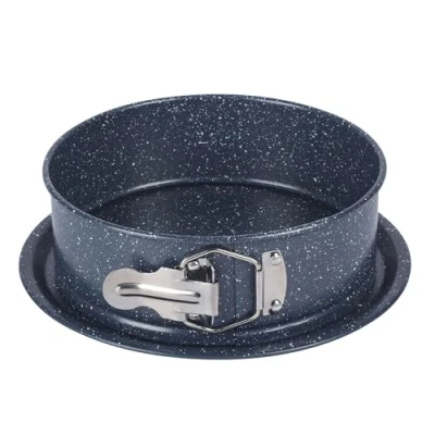 Afbeelding van Russell Hobbs RH03419EU7 Nightfall Stone springvorm bakvorm met antiaanbaklaag 18 cm, ronde bakplaat van koolstofstaal, de taartvorm gemakkelijk los te maken, PFOA vrij
