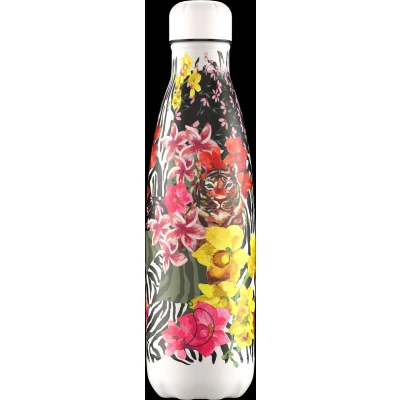 Afbeelding van Chilly‘s Bottle 500ml Tropical Hibiscus Tigers