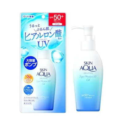Afbeelding van Skin Aqua Super Moisturizing UV Gel Pump Large Size 140g / 4.9oz 2023 versie