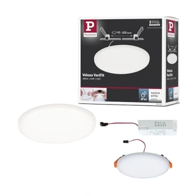 Afbeelding van Paulmann 92391 EB Panel Veluna VariFit LED inbouwlamp 10 W Satijn