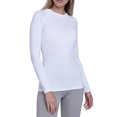 Afbeelding van SuperThermal Compressietop met Lange Mouwen voor Dames Wit