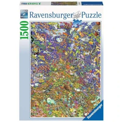Afbeelding van Ravensburger puzzel Vele bonte vissen Legpuzzel 1500 stukjes